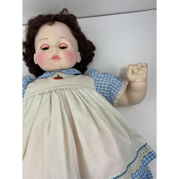 1965 Madame Alexander PussyCat Baby Doll Blue Dress - Never Played With 22in